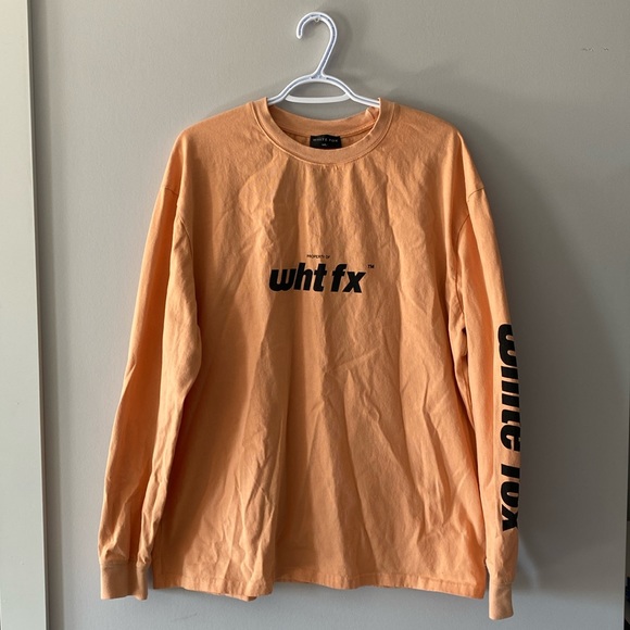 WHITE FOX Boutique Creamsicle Orange Long Sleeve Shirt - Picture 1 of 7